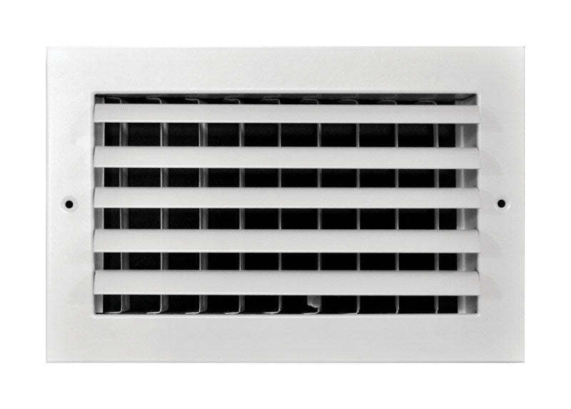 TRU AIRE - Tru Aire 4 in. H X 8 in. W 1-Way White Aluminum Wall/Ceiling Register