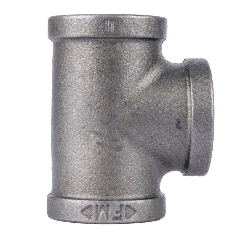 STZ INDUSTRIES - STZ Industries 2-1/2 in. FIP each X 2-1/2 in. D FIP 2-1/2 in. D FIP Black Malleable Iron Tee