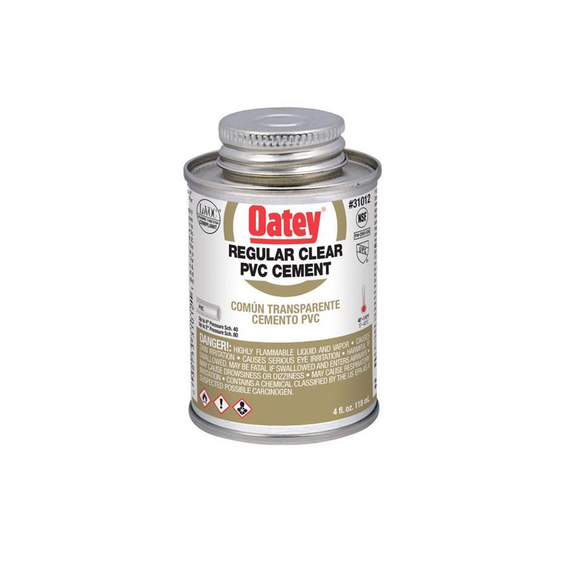 OATEY - Oatey Clear Cement For PVC 4 oz [31012]