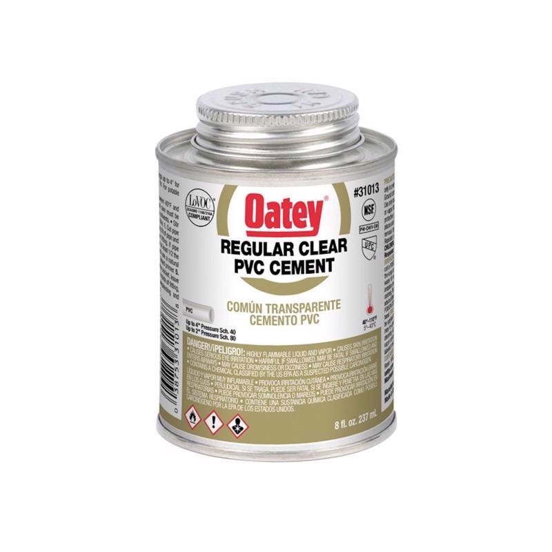 OATEY - Oatey Clear Cement For PVC 8 oz [31013]