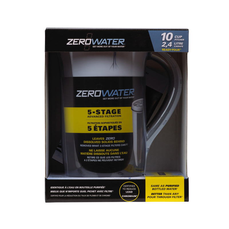 ZEROWATER - ZeroWater 10 cups Blue Water Filtration Pitcher