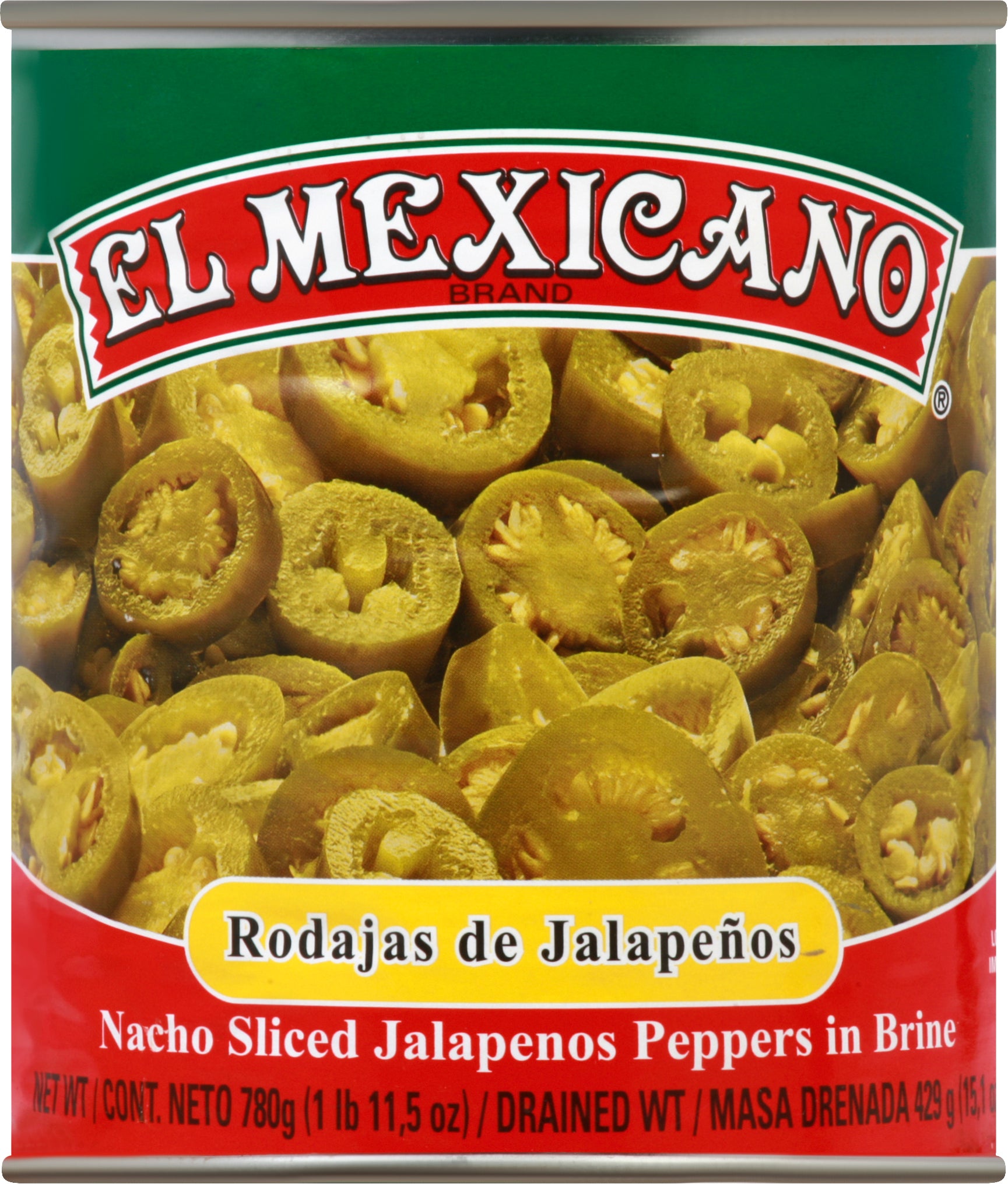 El Mexicano Jalapenos Peppers 27.5 oz - Case of 12