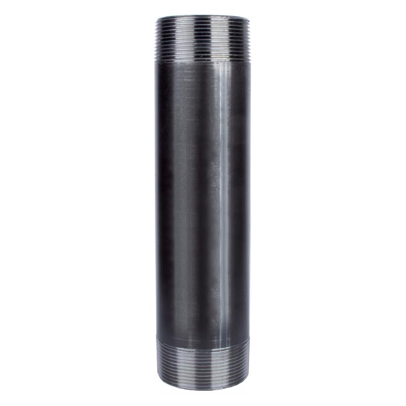 STZ INDUSTRIES - STZ Industries 3 in. MIP each X 3 in. D MIP Black Steel 8 in. L Nipple