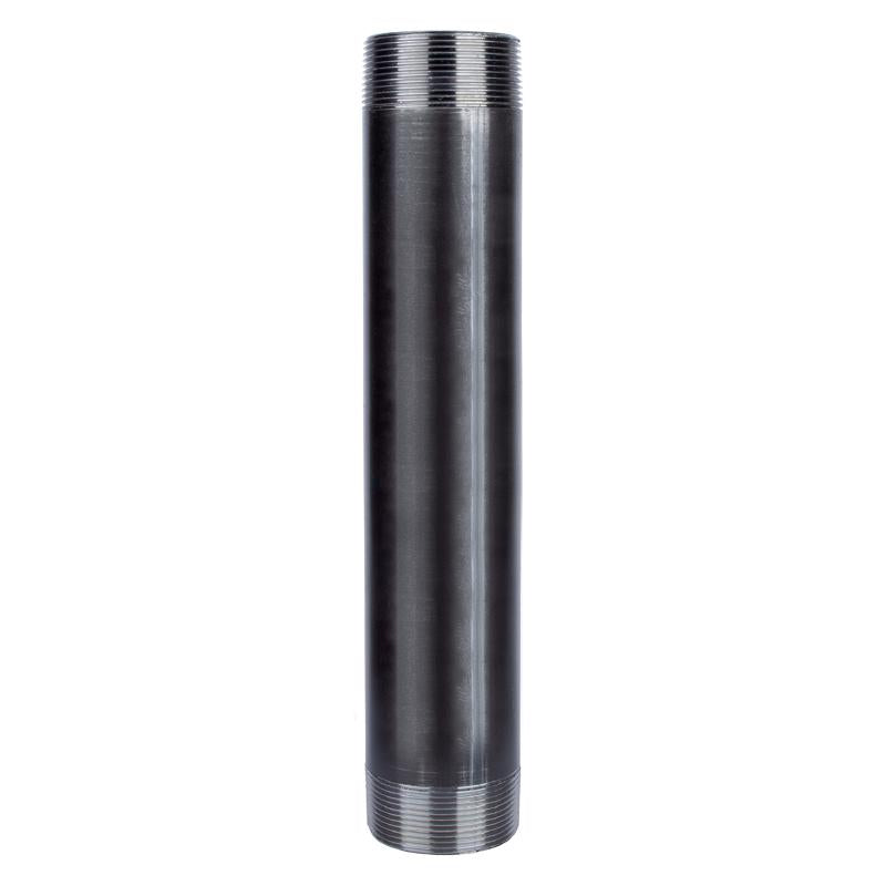 STZ INDUSTRIES - STZ Industries 4 in. MIP each X 4 in. D Black Steel 12 in. L Nipple