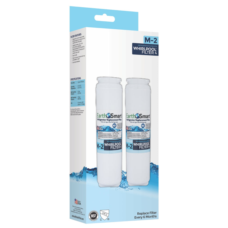 EARTHSMART - EarthSmart M-2 Refrigerator Replacement Filter For Whirlpool Filter 4 [102634]