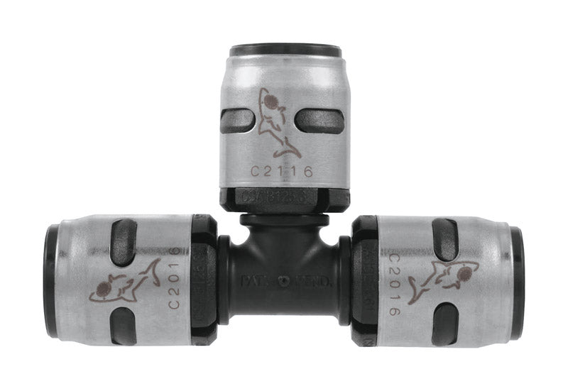 SHARKBITE - SharkBite EvoPEX 1/2 in. Push X 1/2 in. D Push Plastic Tee [K362A6]