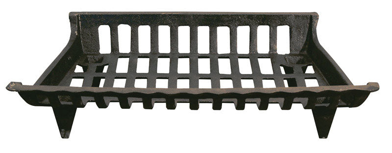 OPEN HEARTH - Open Hearth Black Cast Iron Fireplace Grate [15424]