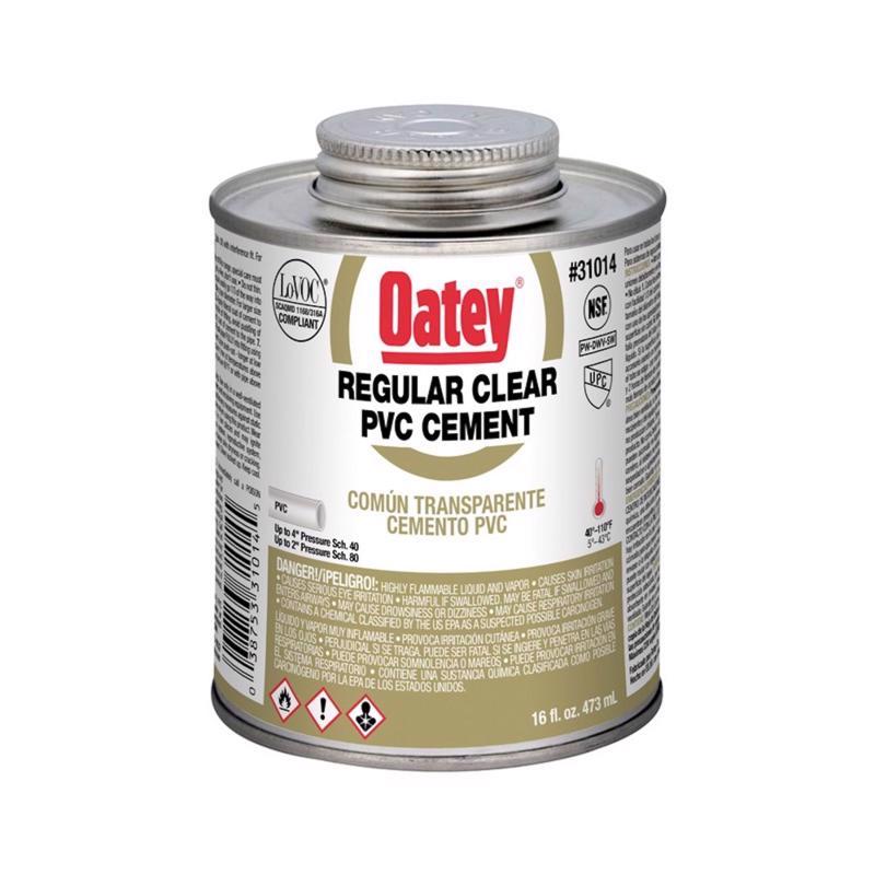 OATEY - Oatey Clear Cement For PVC 16 oz [31014]