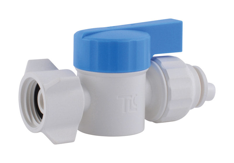 SHARKBITE - SharkBite Quick Connect 1/2 in. Push X 1/2 in. FPT Plastic Straight Stop Valve