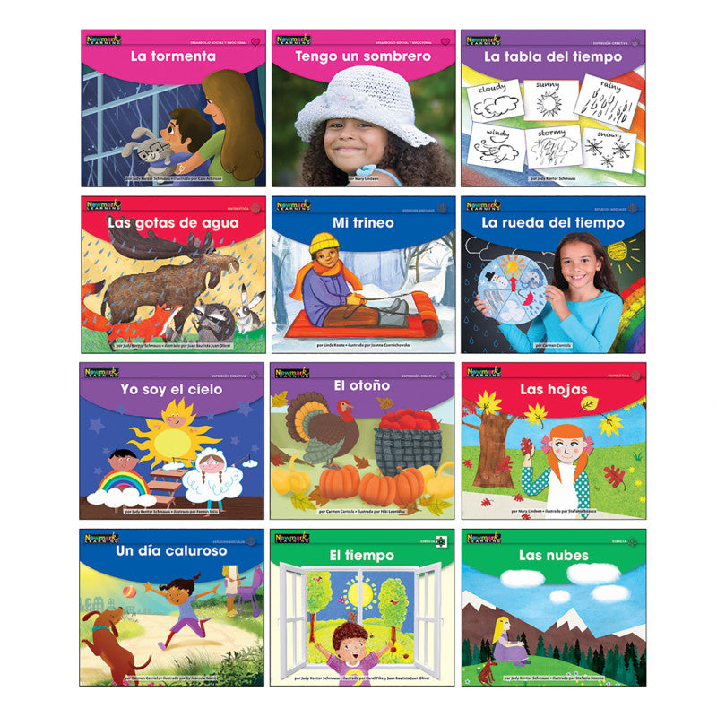 NEWMARK LEARNING - Early Rising Readers Weather Theme Set, Spanish