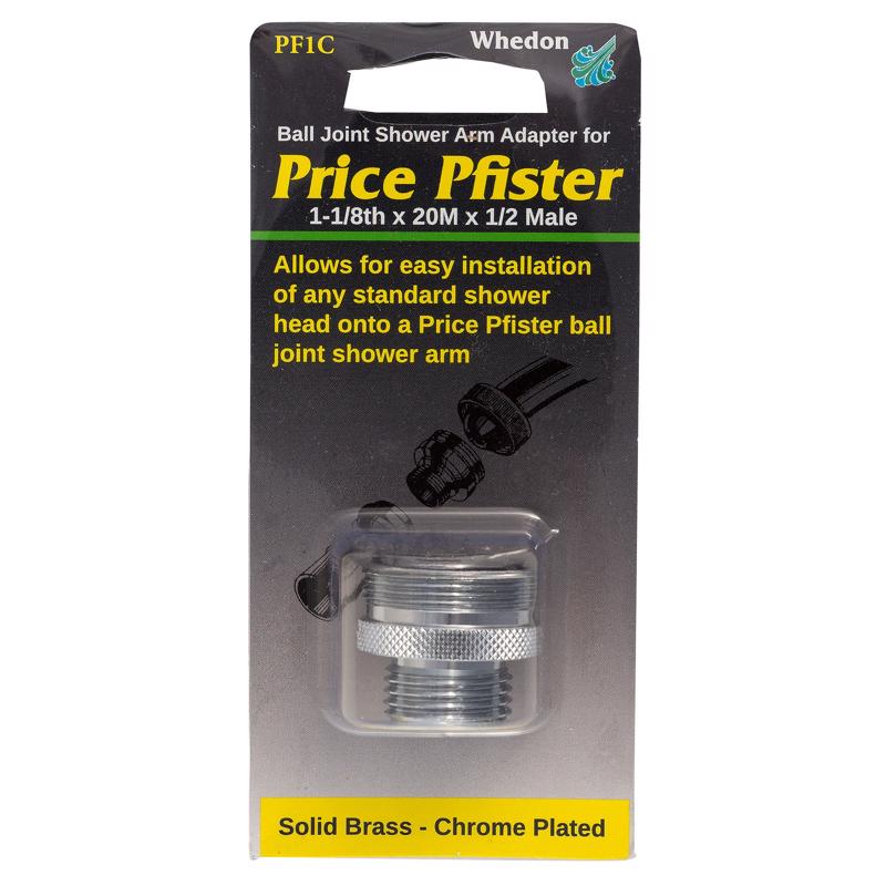 WHEDON - Whedon Pfister Chrome Brass 1-1/8 in. Shower Arm Adapter