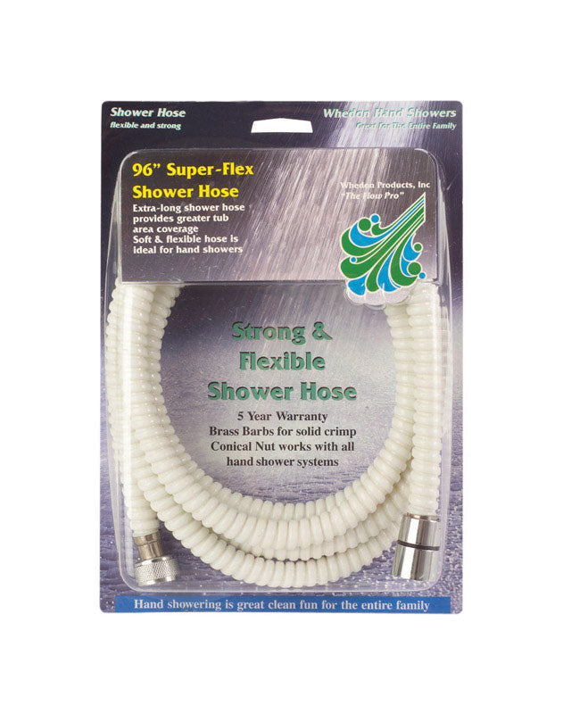 WHEDON - Whedon SuperFlex White PVC 96 in. Shower Hose