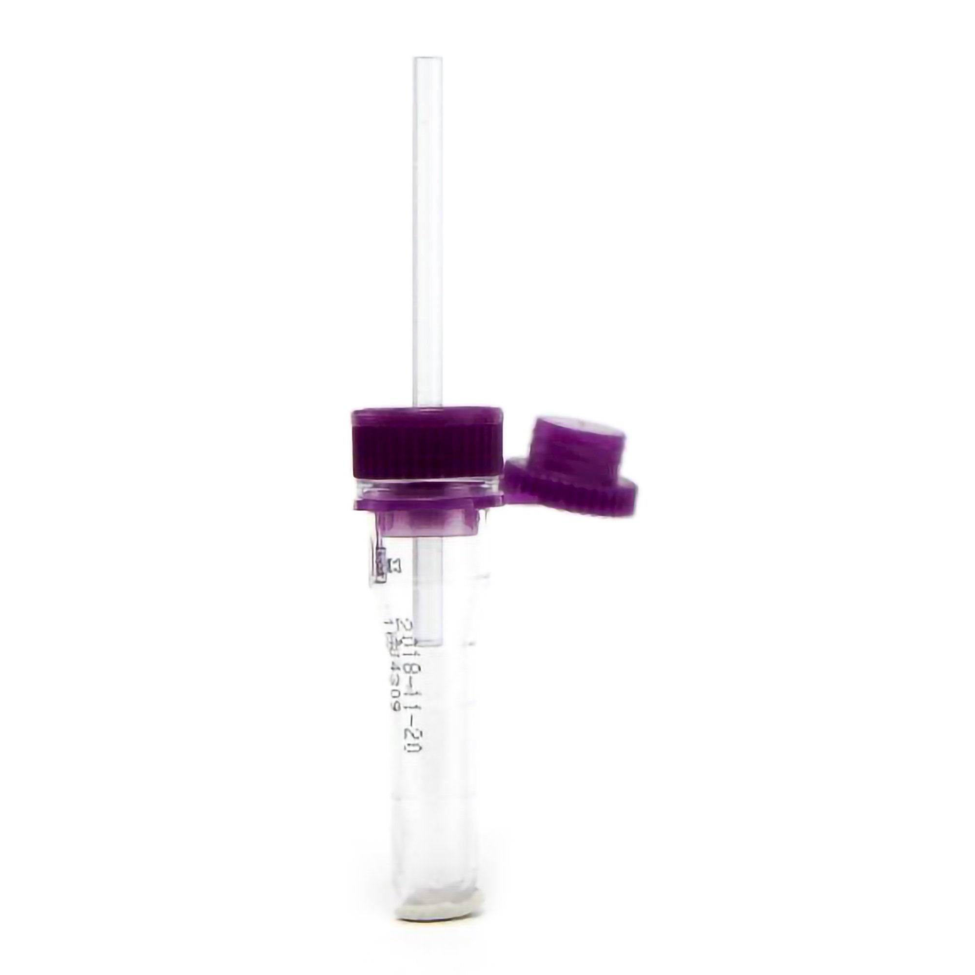 ASP Global LLC - Safe-T-Fill® Capillary Blood Collection Tube K2 EDTA Additive 150 µL Pierceable Attached Cap Plastic Tube [50/BG]