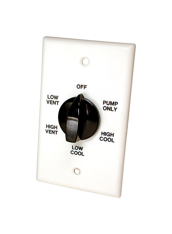 DIAL - Dial 28-7/8 in. H X 4-3/4 in. W White Plastic Evaporative Cooler Wall Switch