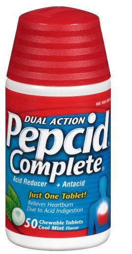 Johnson & Johnson Consumer - Antacid Pepcid® Complete 800 mg - 165 mg - 10 mg Strength Chewable Tablet 50 per Bottle [36/CS]