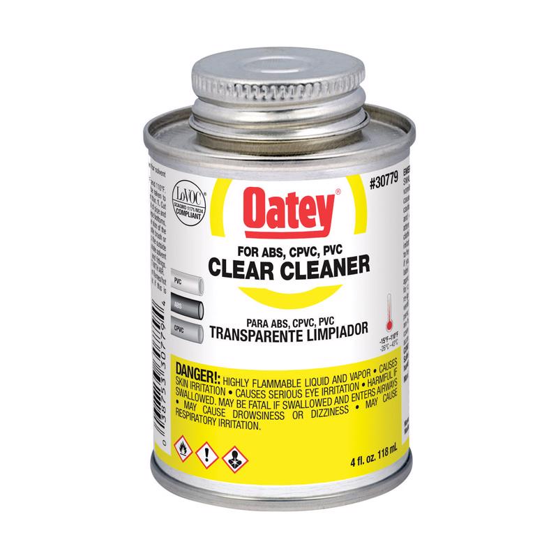 OATEY - Oatey Clear Cleaner For ABS/CPVC/PVC 4 oz