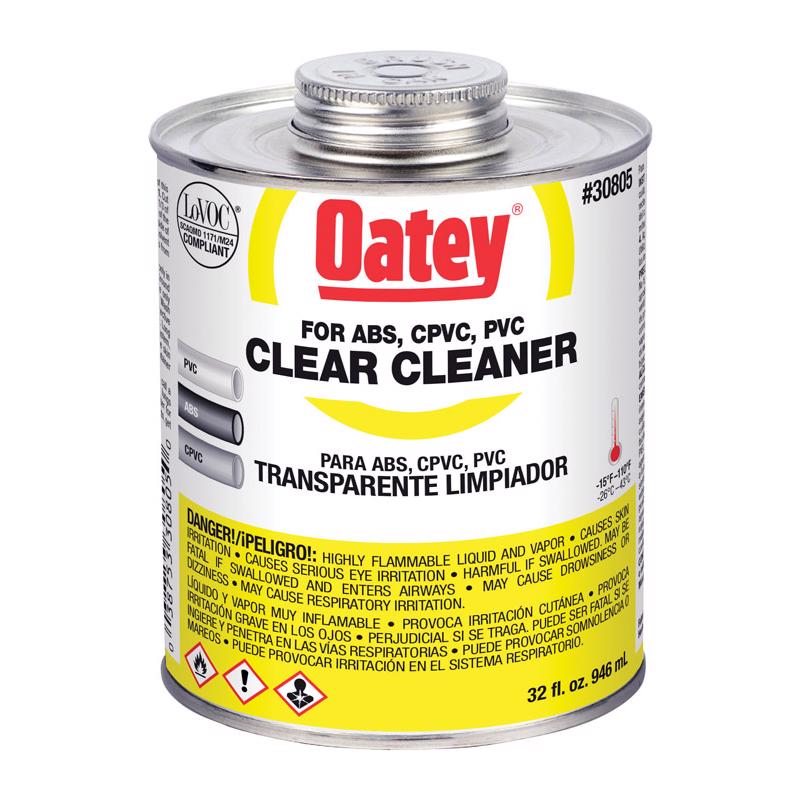 OATEY - Oatey Clear Cleaner For ABS/CPVC/PVC 32 oz