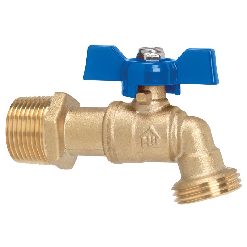 HOMEWERKS - Homewerks 3/4 in. MIP X 3/4 in. MHT Brass Ball Valve Hose Bibb