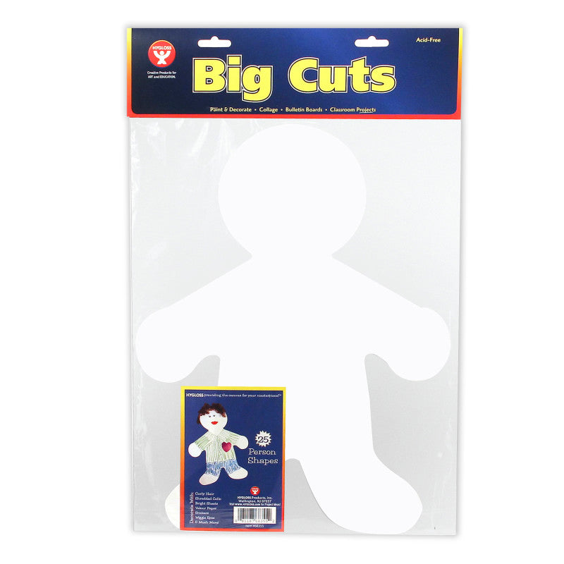 HYGLOSS - 16" Me Kid Big Cut-Outs Paper Shape, Pack of 25
