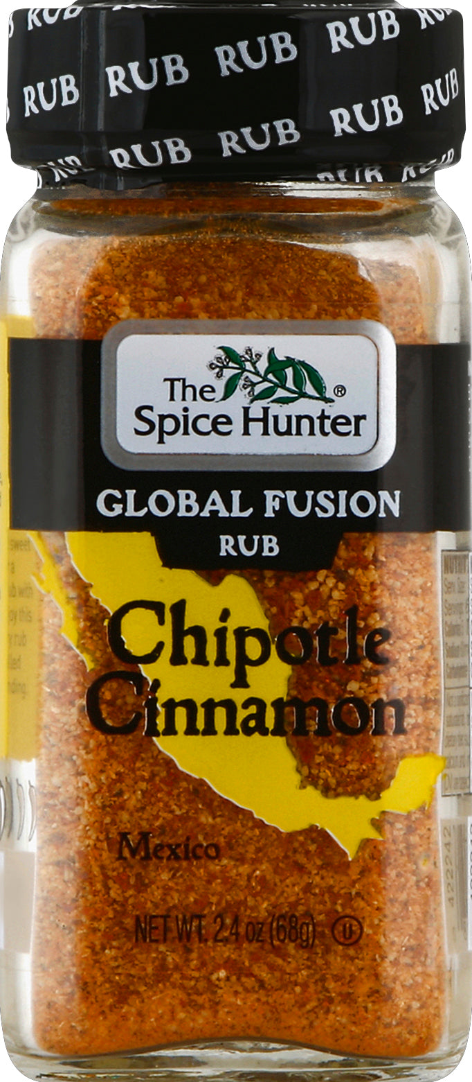 Spice Hunter Rub Chipotle Cinnamon - Case of 3 - 2.4 OZ