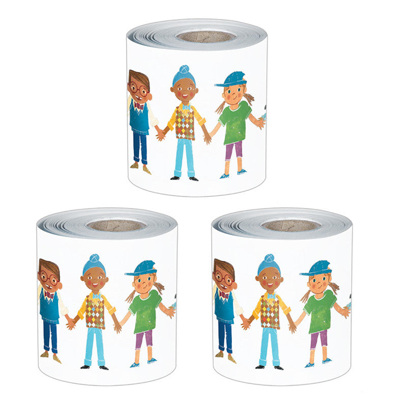 CARSON DELLOSA EDUCATION - All Are Neighbors Rolled, 65 Feet Per Roll, Pack of 3