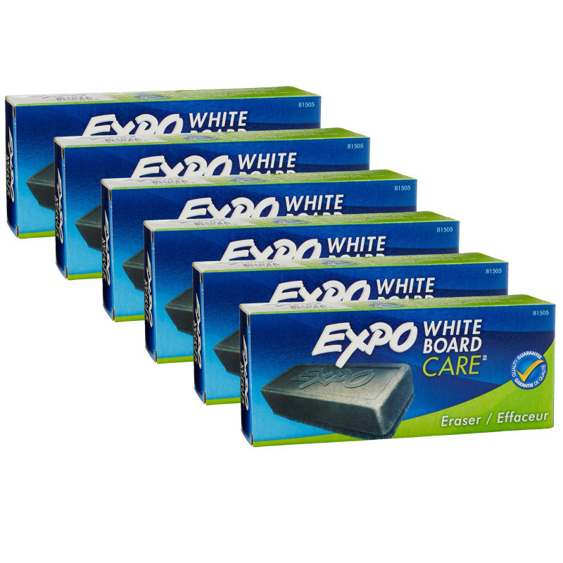 EXPO - White Board Eraser, Pack of 6