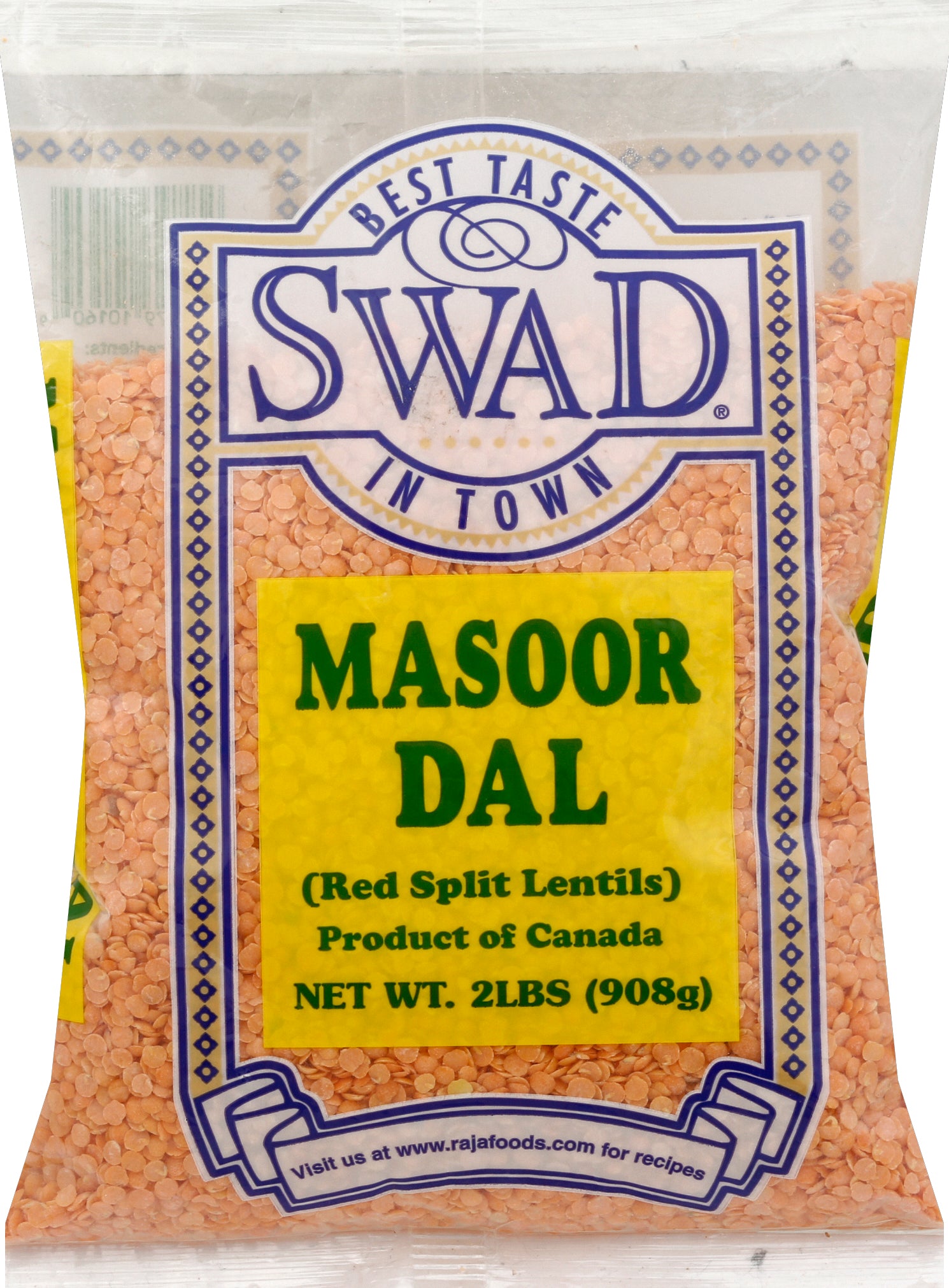 SWAD Masoor Dal 2 lb - Case of 6