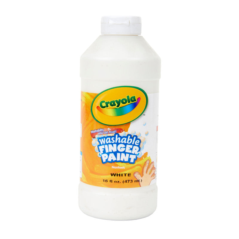Washable Finger Paint, White, 16 oz