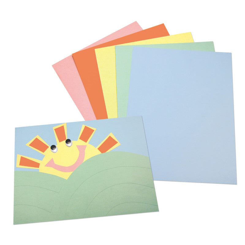 PACON - Pastel Tagboard, 5 Assorted Colors, 9" x 12", 100 Sheets Per Pack, 2 Packs