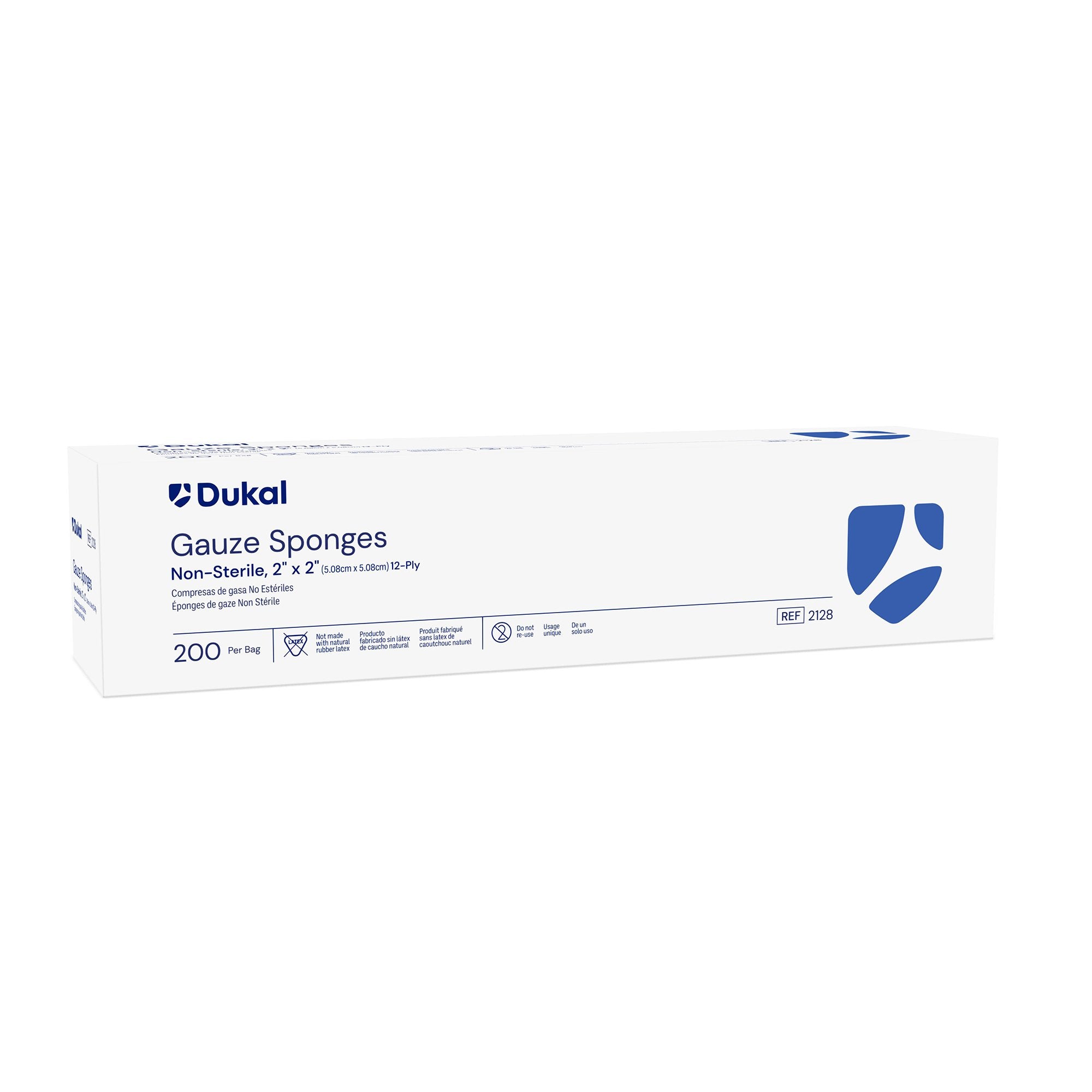 Dukal - Gauze Sponge Dukal™ 2 X 2 Inch 12-Ply NonSterile 200 per Pack [200/BG]