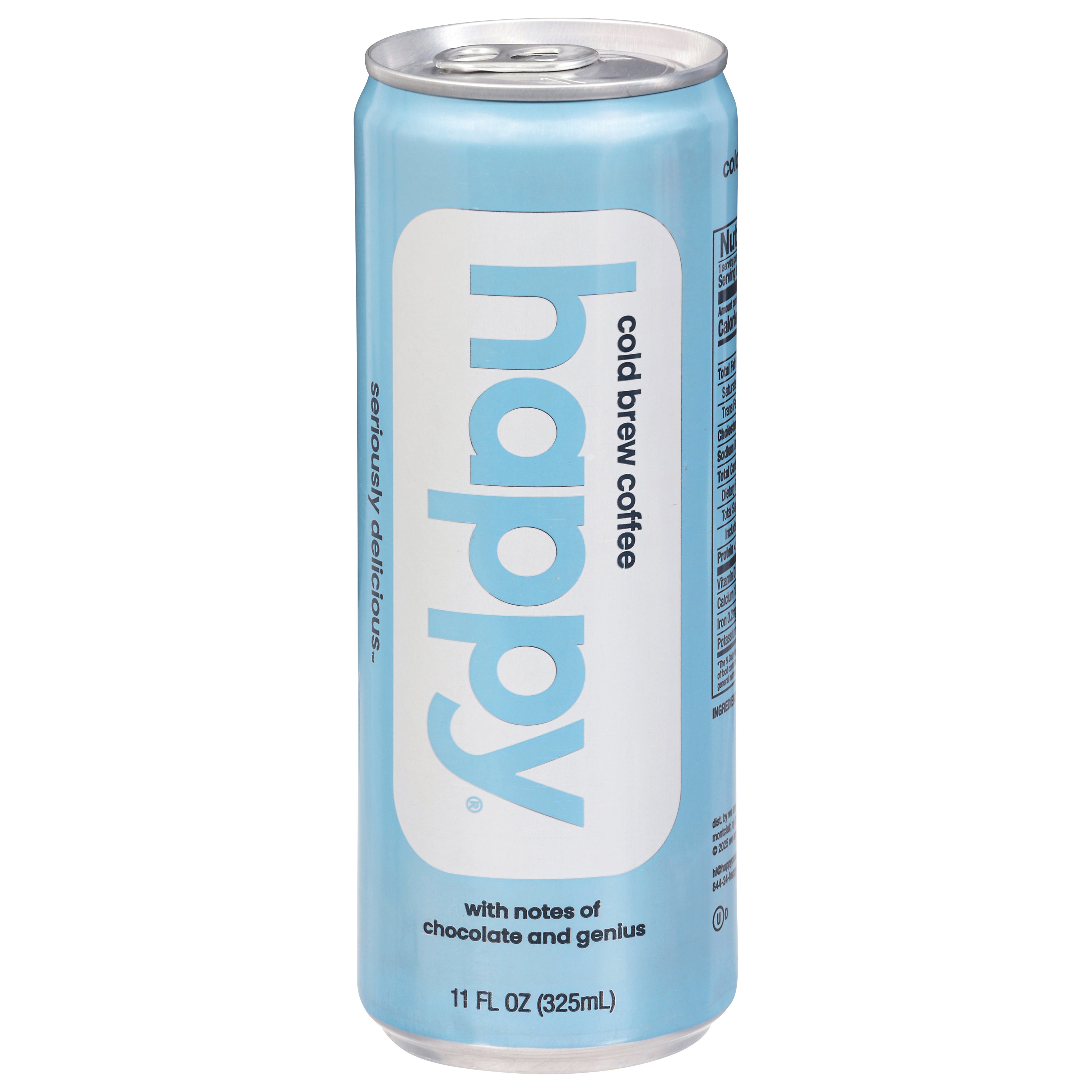 Happy Cold Brew Chocolate and Genius Coffee 11 fl oz - Case of 12