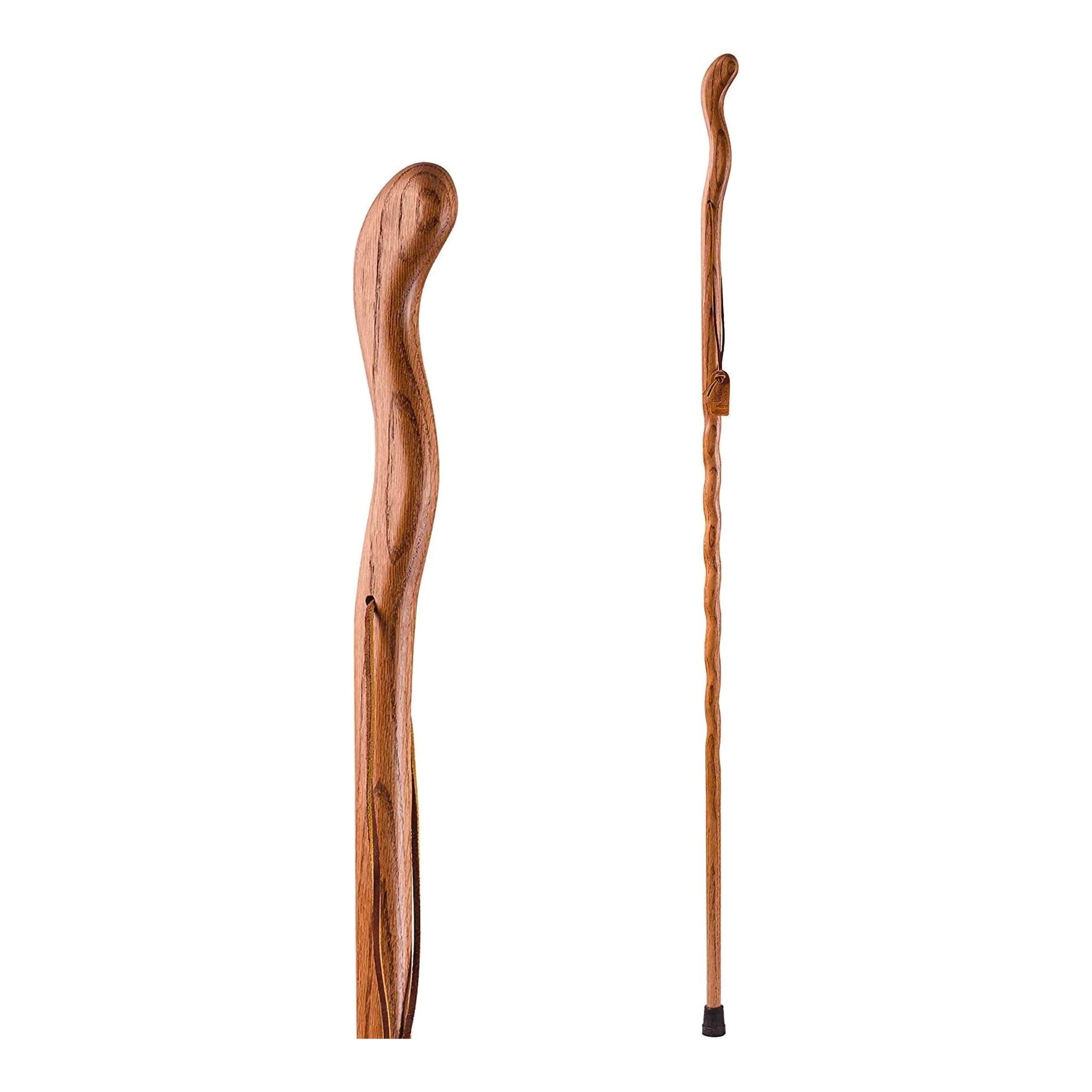 Mabis Healthcare - Walking Stick Brazos™ Twisted Fitness Walker Wood 55 Inch Height Red [1/EA]