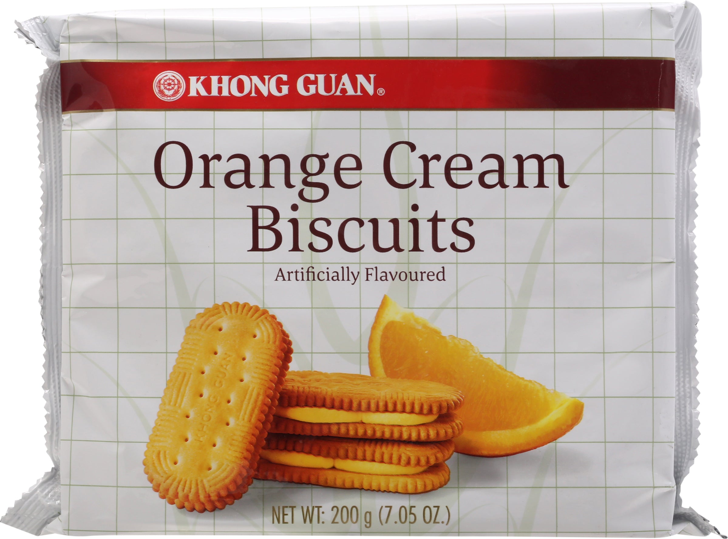Khong Guan Orange Cream Biscuits 7.5 oz - Case of 24