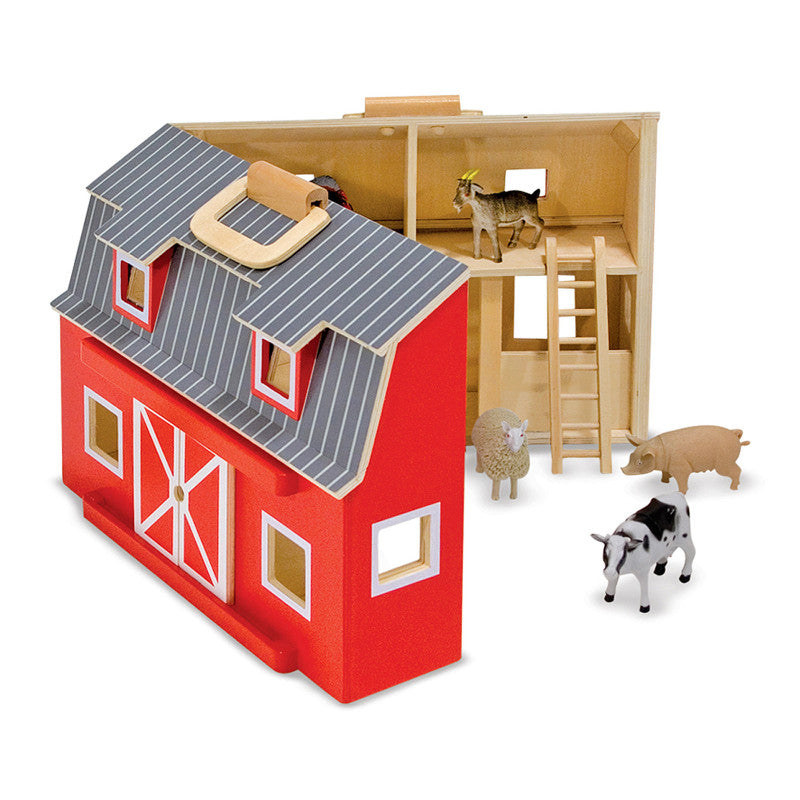 MELISSA & DOUG - Wooden Fold & Go Barn