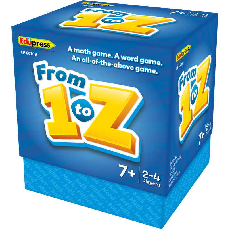 TEACHER CREATED RESOURCES - From 1 to Z Card Game