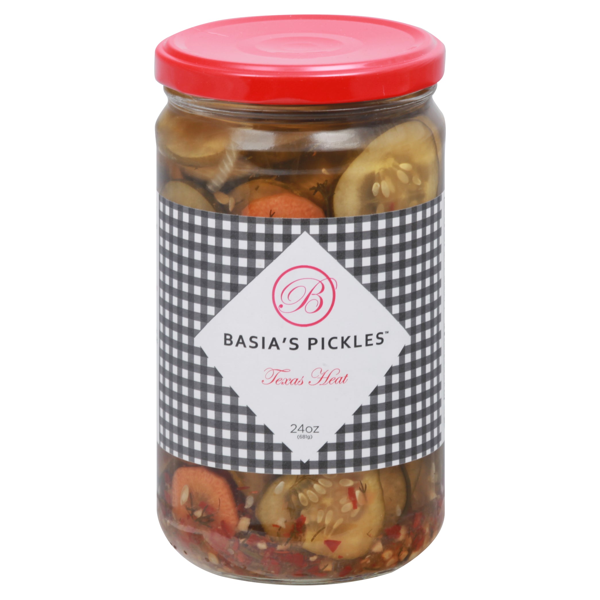 Basia's Pickles Texas Heat Pickle 24 oz - Case of 12