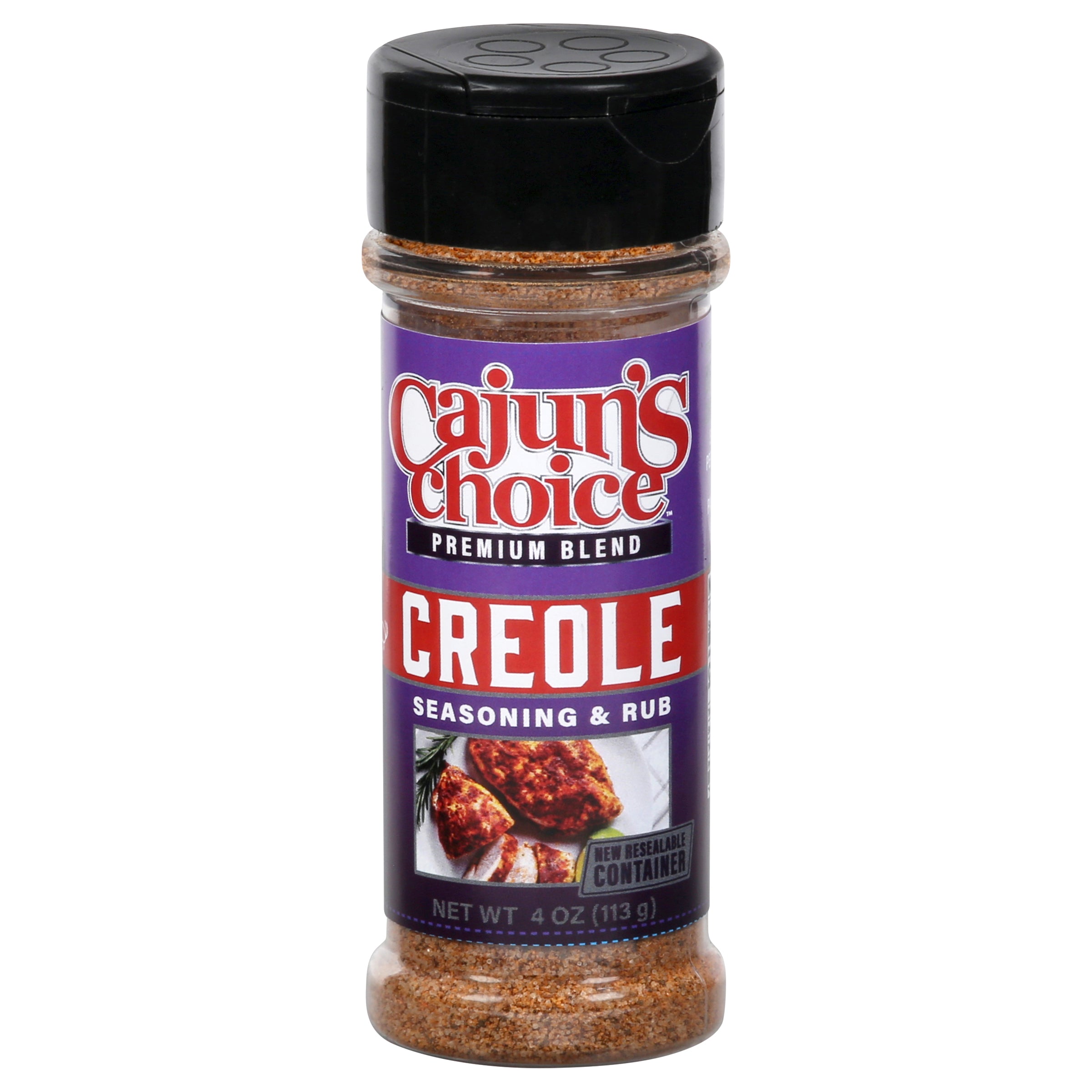 Cajun's Choice Creole Seasoning & Rub 4 oz - Case of 12