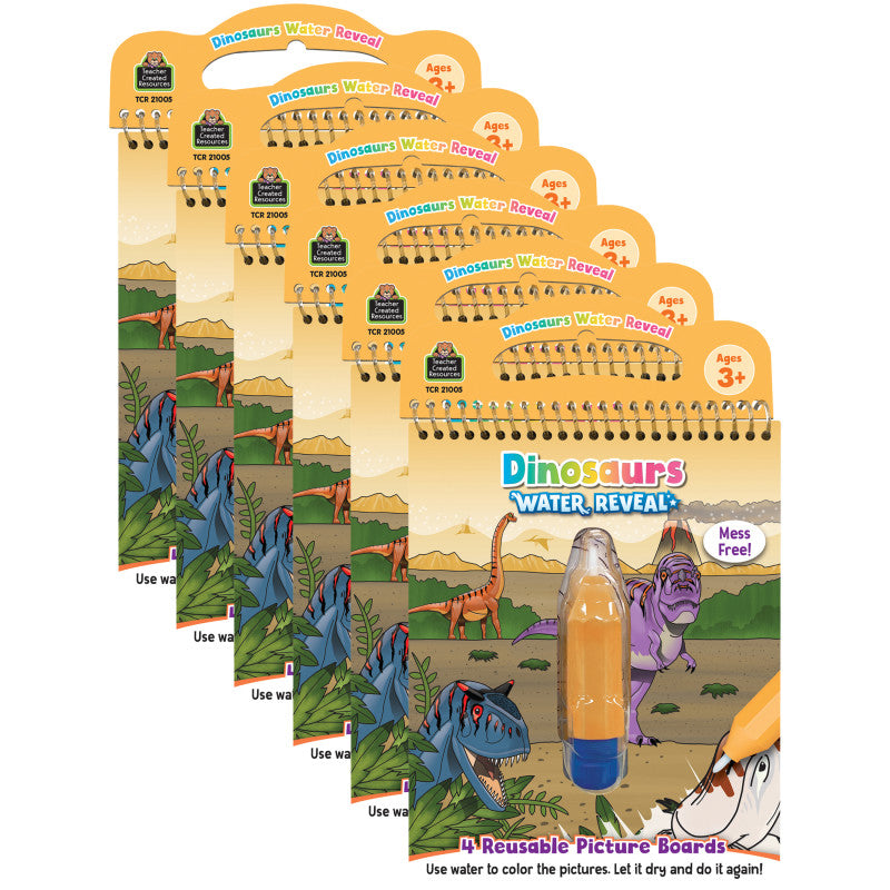 TEACHER CREATED RESOURCES - Dinosaurs Water Reveal, 6 Sets