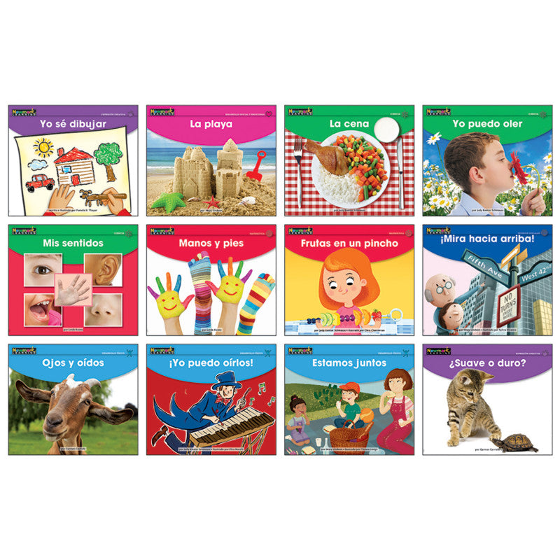 NEWMARK LEARNING - Early Rising Readers My Five Senses Theme Set, Spanish