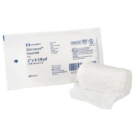 Cardinal - Fluff Bandage Roll Dermacea™ 3 Inch X 4-1/8 Yard 3-Ply Sterile 1 per Pouch [1/RL]