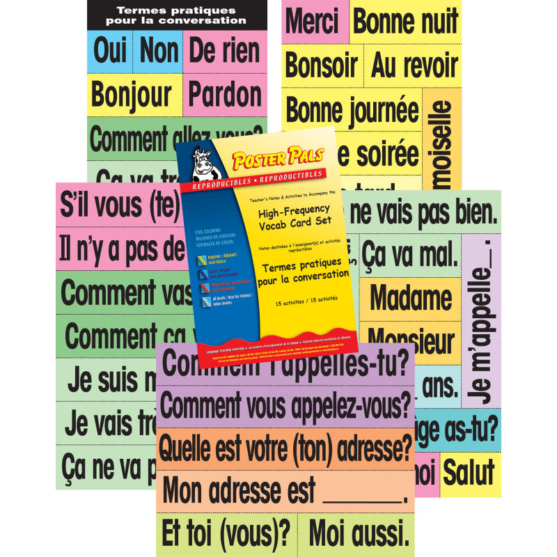 POSTER PALS - French High-Frequency Vocab Card Set