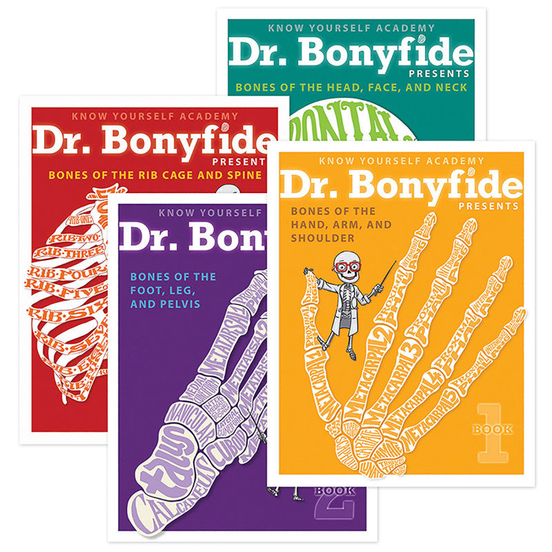 KNOW YOURSELF - 4 Book Set: Dr. Bonyfide Presents 206 Bones of the Human Body