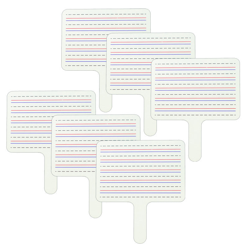 C-LINE - Two-Sided Dry Erase Answer Paddle, Pack of 6