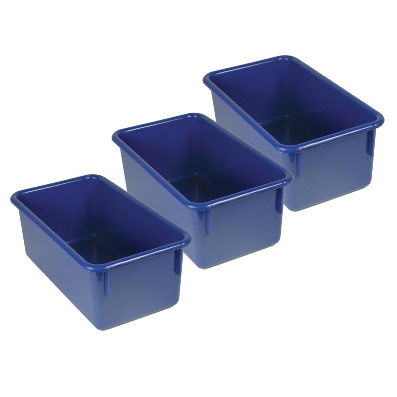 ROMANOFF - Stowaway® Tray no Lid, Blue, Pack of 3