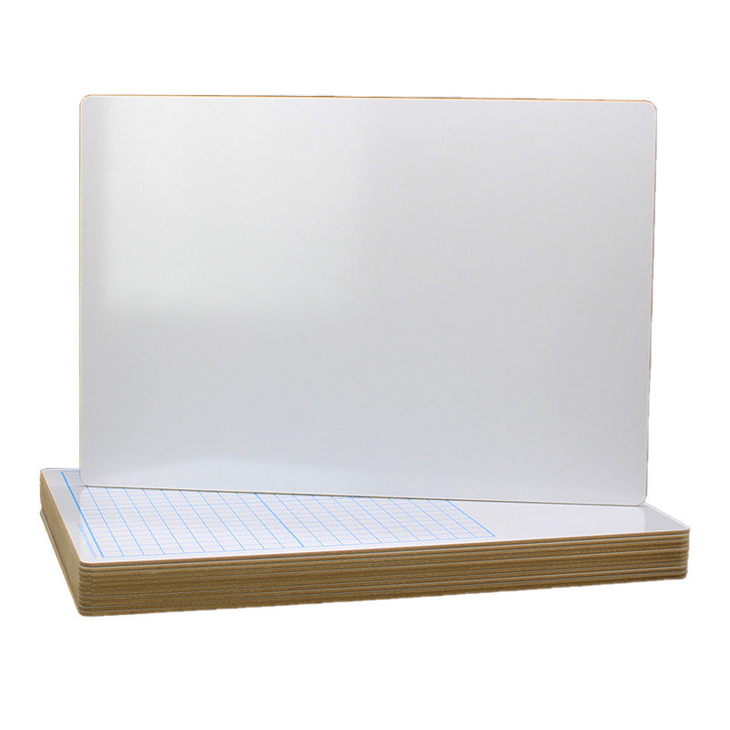 FLIPSIDE PRODUCTS - Two Sided 1/2" Graph Dry Erase Board, 11" x 16, Pack of 12