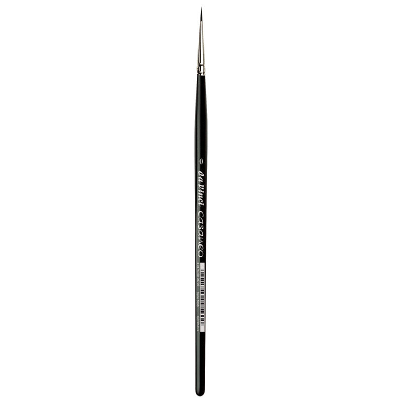 CASANEO Silkpainting & Wash, Extra Soft Synthetic, Watercolor & Acrylic, Round, Series 5598, Size 0