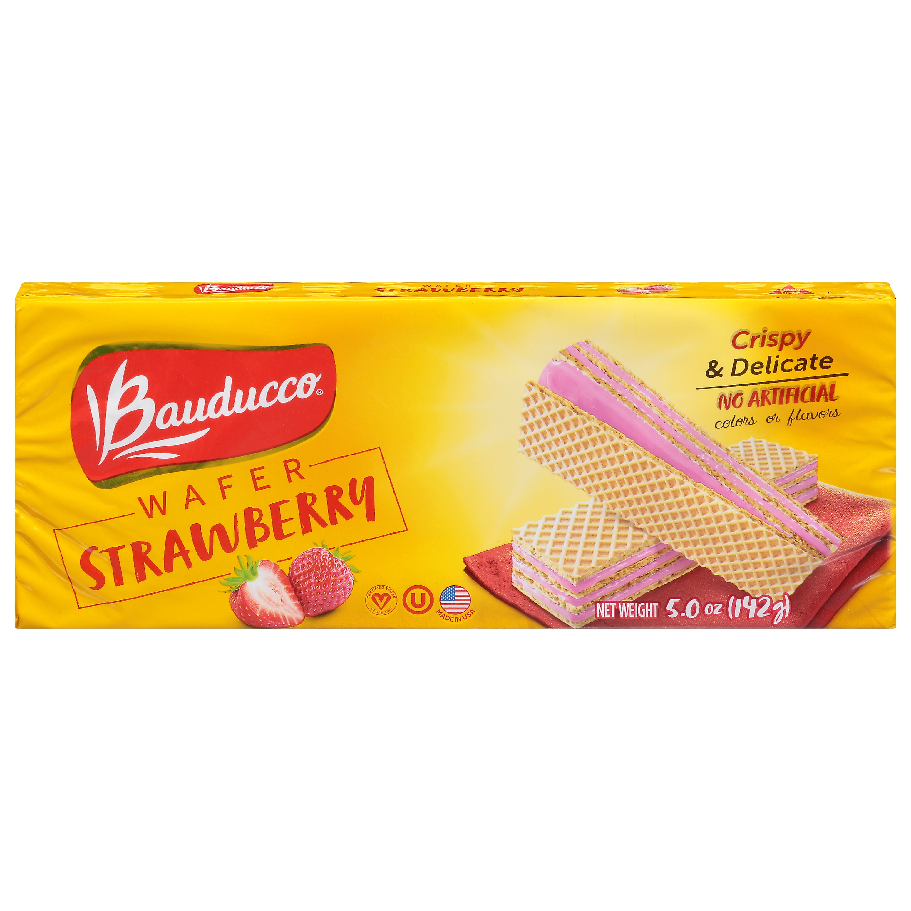 Bauducco Strawberry Wafer 5.0 oz - Case of 18