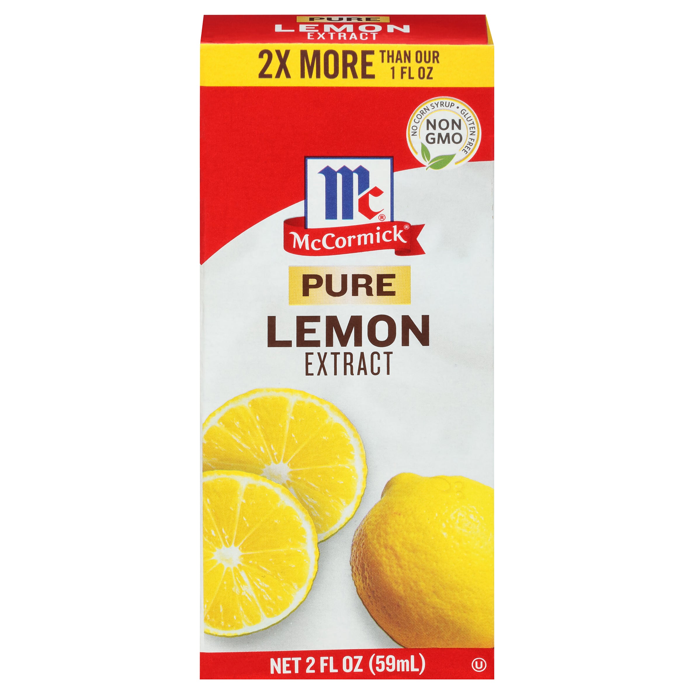 McCormick Pure Lemon Extract, 2 fl oz - Case of 6