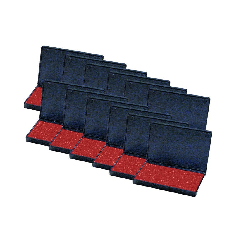 CHARLES LEONARD - Stamp Pad, Red, Pack of 12