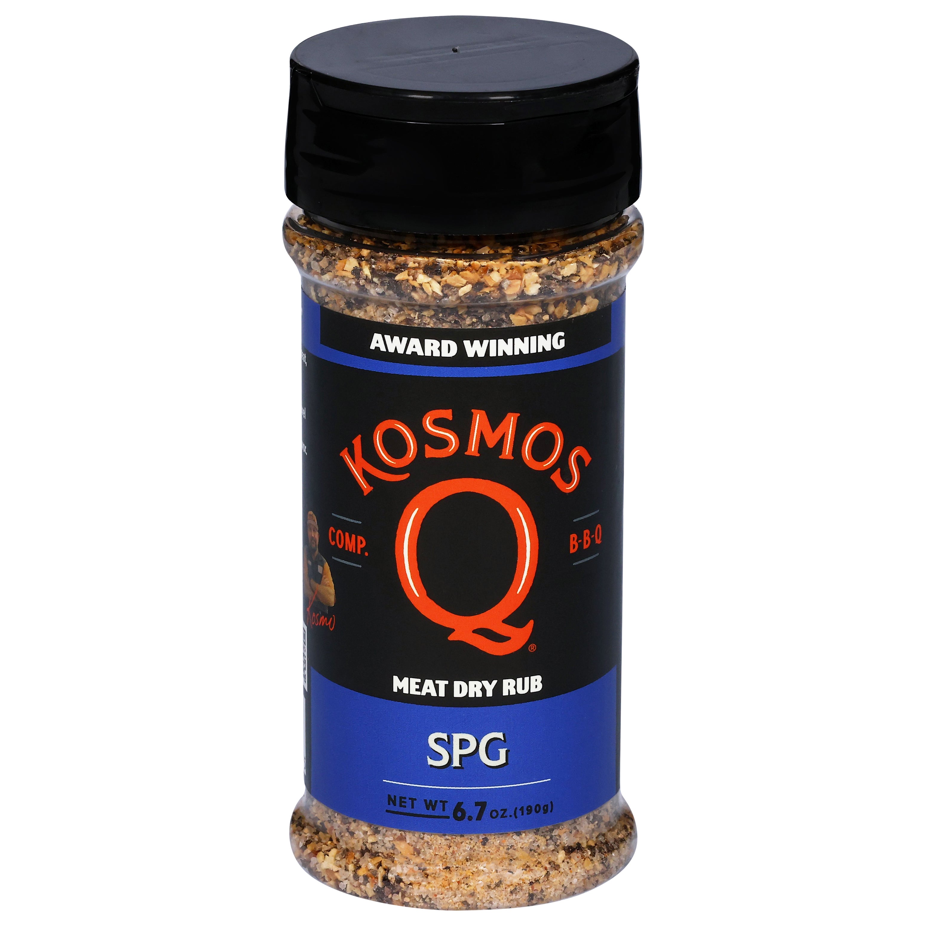 Kosmos Q SPG Meat Dry Rub 6.7 oz - Case of 6